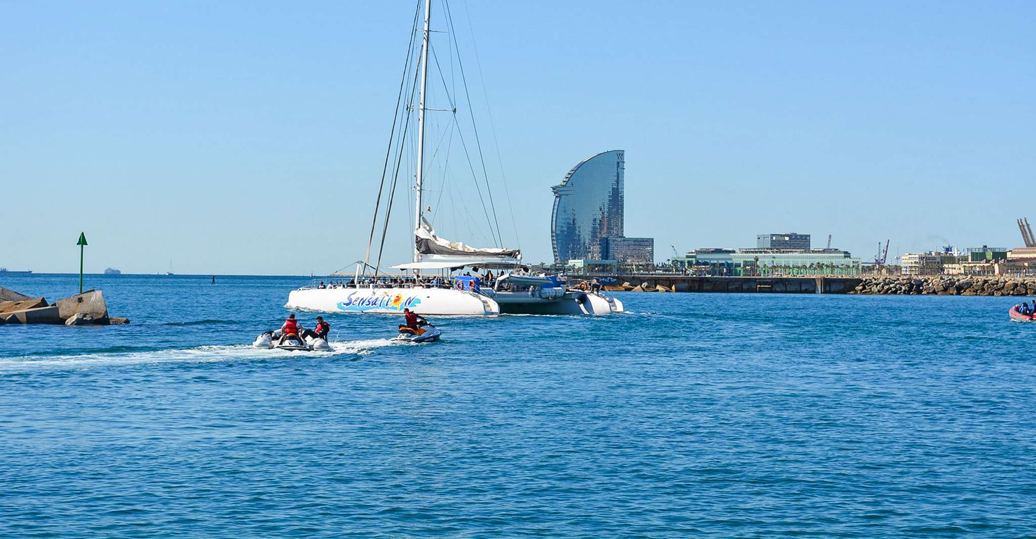Barcelona: Catamaran Party Cruise with BBQ Meal photo 7