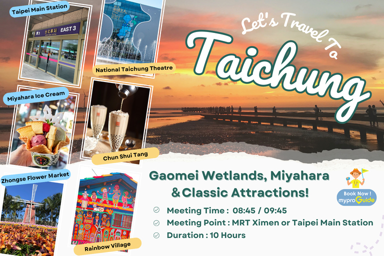 From Taipei: Taichung Must-Visit Day Tour Join-in Tour
