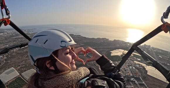 Costa Adeje: Tandem Paragliding Flight with Photos and Videos