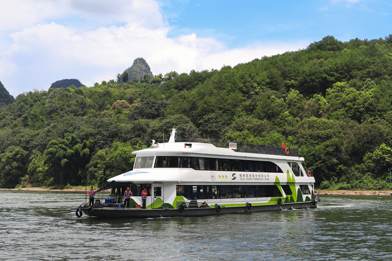 Guilin: Li River Osmanthus-Themed Cruise with Pickup Upper Deck of the Osmanthus-Themed Cruise Ship