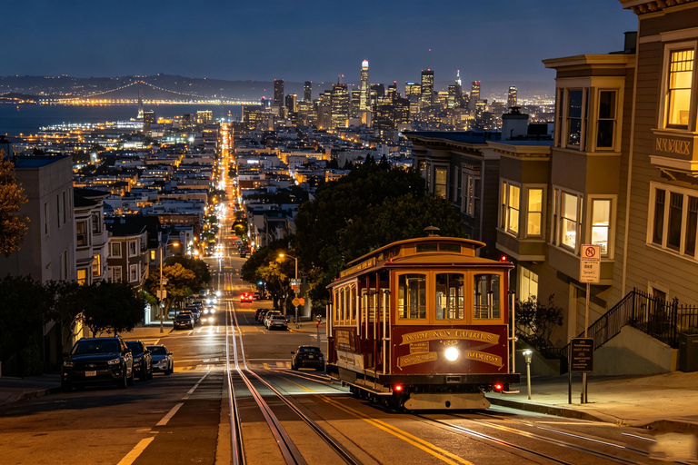San Francisco Cable Car Night: Hills, Lights & City Stories