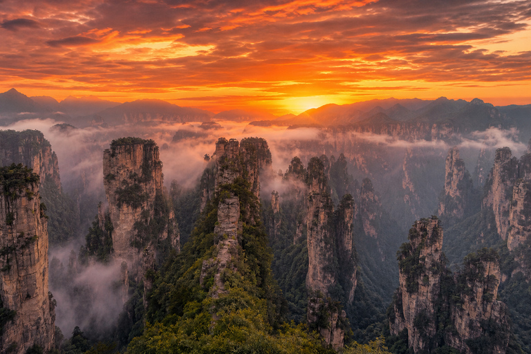 Zhangjiajie: Avatar Mountains E-Ticket & Guide Options 4-Day Park Ticket + 4 Mountain Transport Rides