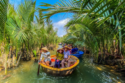 40 Minutos - Paseo en barco por el bosque de Cocoteros de AguaPaseo en barco con traslado al hotel desde Hoi An