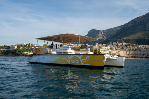 Castellammare: Catamaran Tour – Scopello Caves and Zingaro Nature Reserve Catamaran Tour: Caves, Scopello and Zingaro Nature Reserve