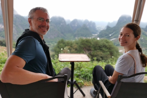 Yangshuo: 2-Day Top Highlights+Cycling, Rafting and Hiking Spanish/German/French/Italian Guide Tour