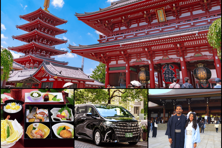 Tour privato di Tokyo con Kimono