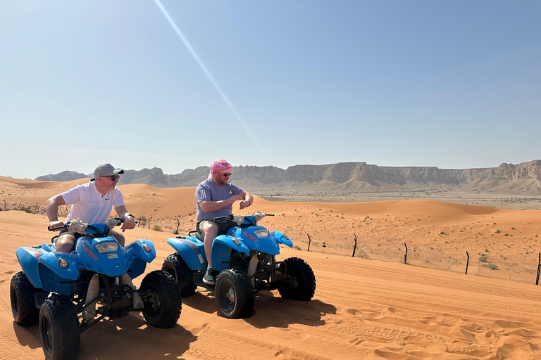 Riyadh:Red Sand Dunes camel ride&Quad&Sandboarding Adventure Private Tour with pick up and drop off from your location