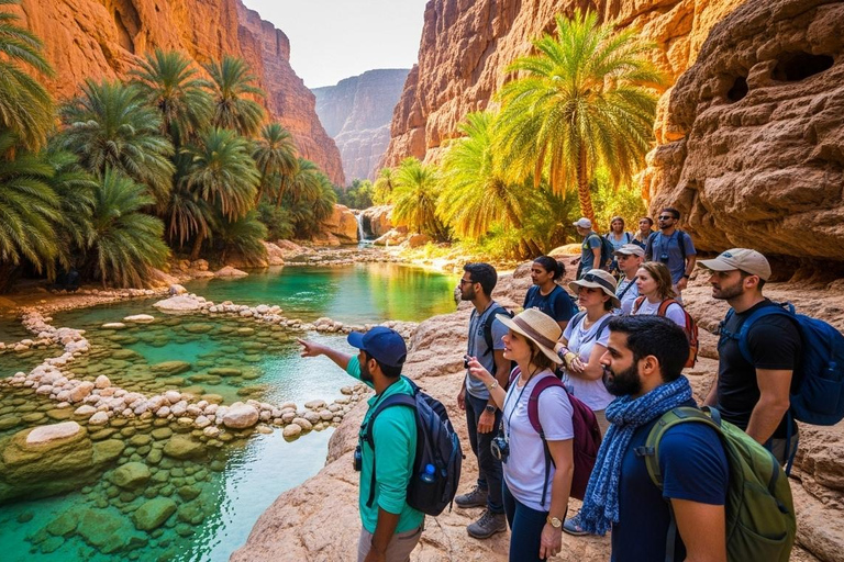 Evening Tour to Wadi Shab with Local Guide from Muscat