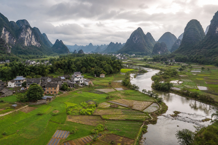 Yangshuo: Ruyi Peak, Silver Cave & Ten-Mile Gallery Tour E-Tickets with Driver Transfers