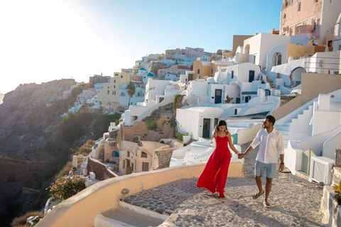 Santorini: Profesjonalna sesja zdjęciowa wioski OiaSantorini: Oia Village Premium Photo Shoot (25 zdjęć)