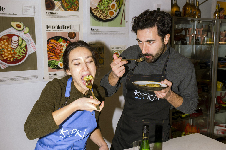 San Sebastián: rondleiding over de markt en Baskische kookles Engels