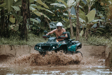 Bali: Waterfall Gorilla Cave ATV, Tubing Trip, Infinity Pool Double 250cc: Gorilla Cave ATV, Tubing - with Transfers