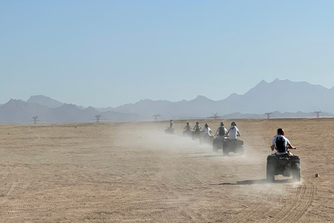 Hurghada: guida ATV e visita della MONTAGNA DI SABBIAMattina in ATV (servizio di prelievo in hotel fuori Hurghada)