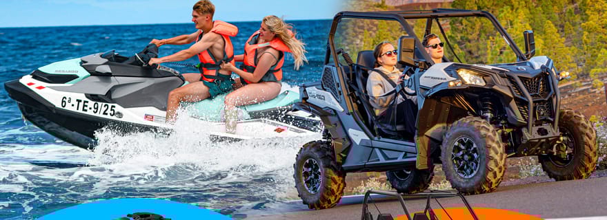 Tenerife : combinaison jet ski/buggy aventure sur le mont Teide