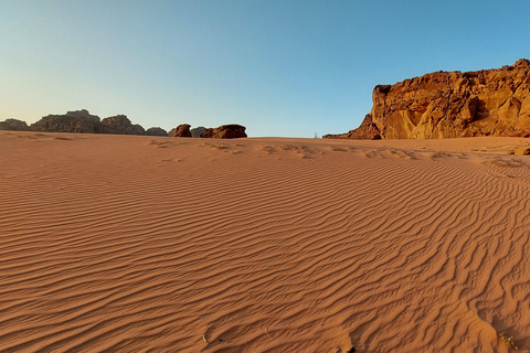 Amman or Dead Sea: Petra & Wadi Rum Jeep Tour and Dinner. From Amman: Tour to Petra and Wadirum with Guide in Petra.