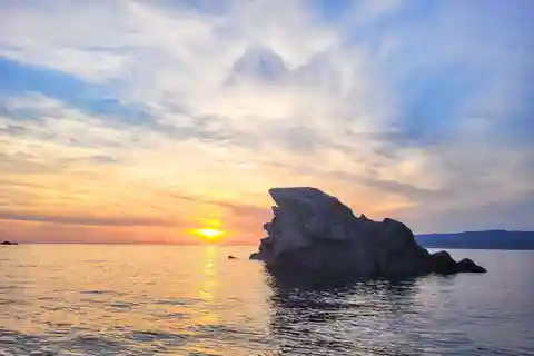Bootsfahrt Sonnenuntergang Geschützte Gebiete und Baden