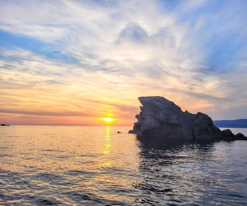 COUCHER DE SOLEIL visita de barco a locais classificados e mergulho