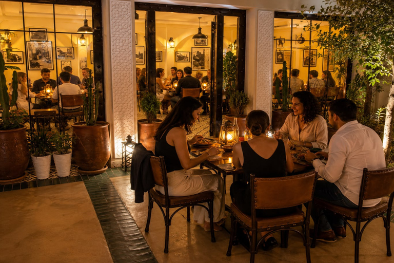 Marrakech Medina Night Tour with Rooftop Dinner