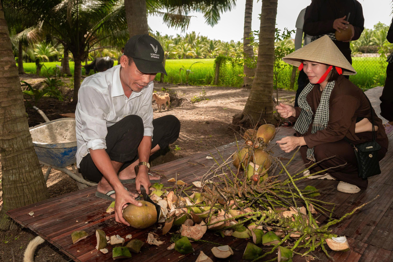 From HCMC-Mekong Delta Eco Tour: Non-Touristy & Small Group Pickup & Drop-off in District 1