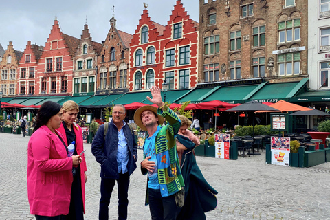 Bruges Highlights Trip from Paris Lunch Boat Beer Chocolate