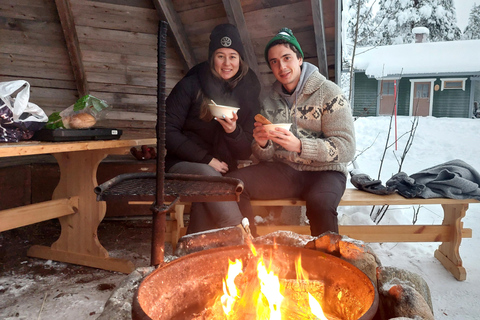 Ice Fishing Adventure in Levi with Salmon Soup