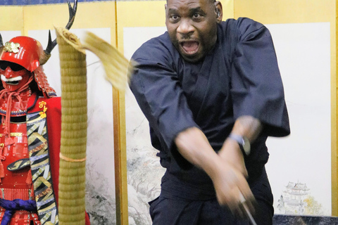 Osaka: Learn Bushido - Trial Slashing with Samurai Sword Trial slashing in Bushido with Samurai Sword real sharpnes