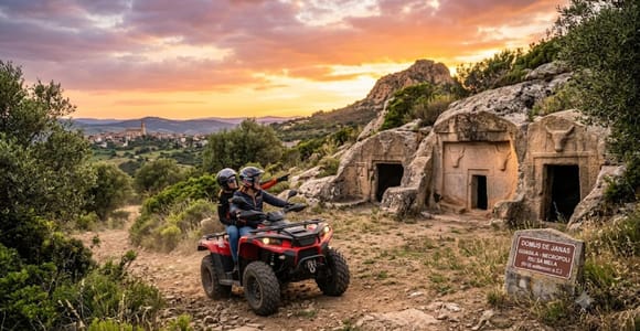 Quad Tour from Cagliari: Domus De Janas, IS Concas, and Monte San Mauro (600 m)