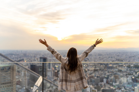 Tokyo: Shibuya Sky Tickets & City Walking Experience Night Entry Ticket