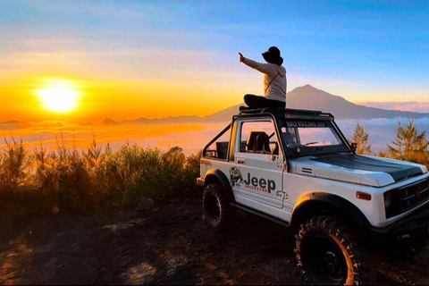 Mount Batur Jeep Sunrise - Black Lava & Breakfast Tour Ticket Hot Spring Only ( Meeting Point )