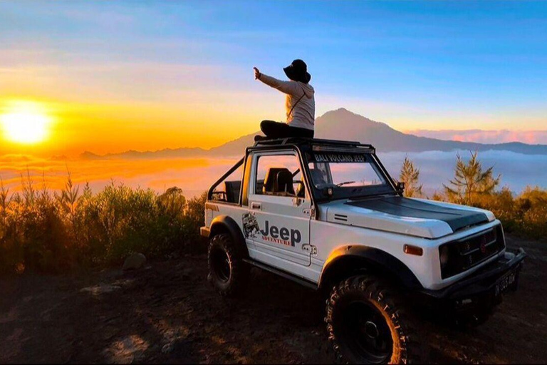Mount Batur Jeep Sunrise - Black Lava & Breakfast Tour Ticket Hot Spring Only ( Meeting Point )