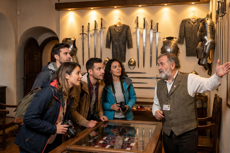 Bucharest: Dracula's Castle , Peles Castle & Brasov Day Tour Audio guide in 24 languages