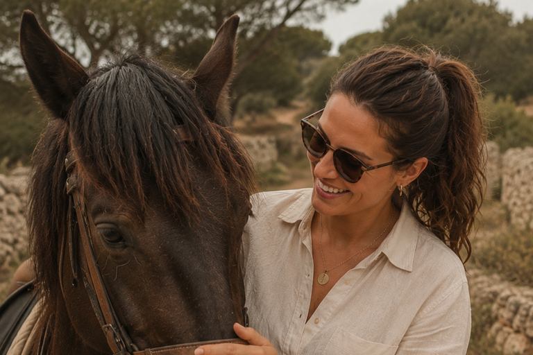 Menorca: Horseback Ride to Cala Mitjana Beach and Swim