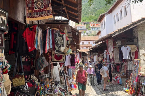 From Durrës/Golem: Kruja Castle, Bazaar & Tirana City Tour