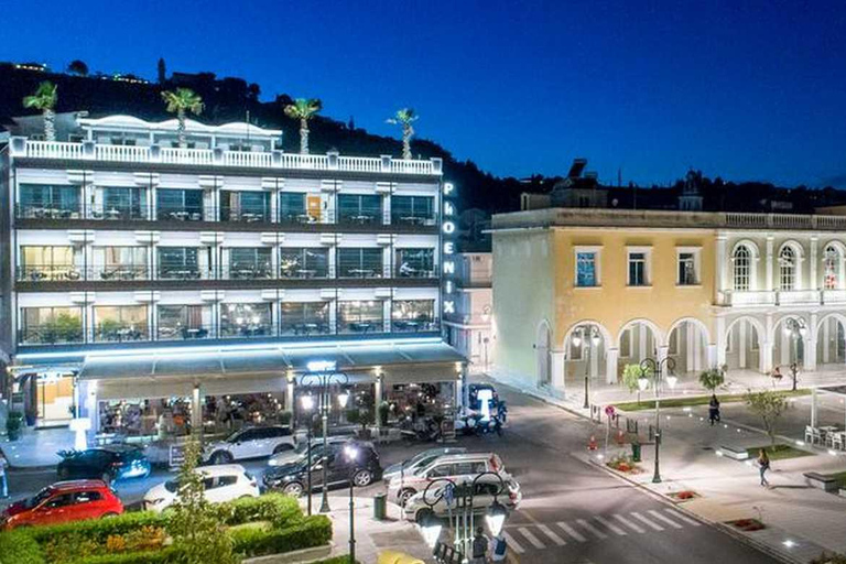 Zakynthos : Soirée dans la ville de Zante et vue sur Bohali