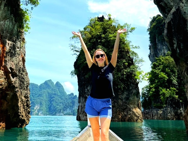 PRIVATE BOAT: Cheow Lan Lake to Diamond Cave and Kayaking