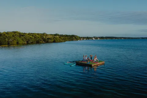 Bacalar: Yoga Class & Breakfast at the Lagoon of Seven Colors