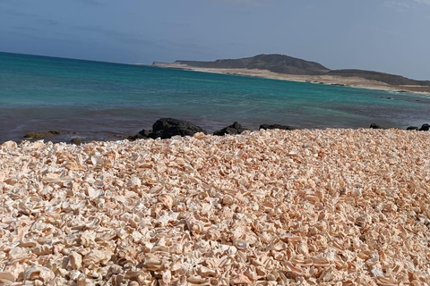 Boavista - wycieczka wschodnia - latarnia morska, plaża Mucheln, kolorowe wioski, farma kózPrywatna wschodnia wycieczka po Boavista