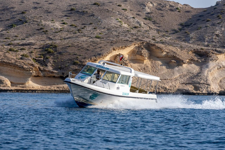 Muscat: Delfinskådning och snorkling