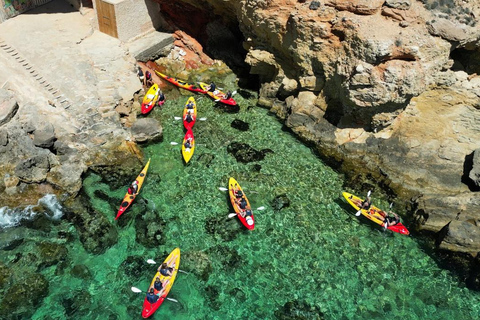 Ibiza: Sea Cave Tour with Guided Kayaking and Snorkeling Ibiza sea cave tour: guided kayaking and snorkeling route.