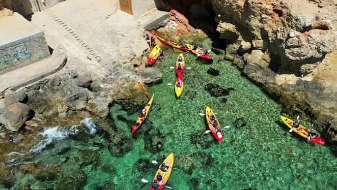 Ibiza: Sea Cave Tour with Guided Kayaking and Snorkeling