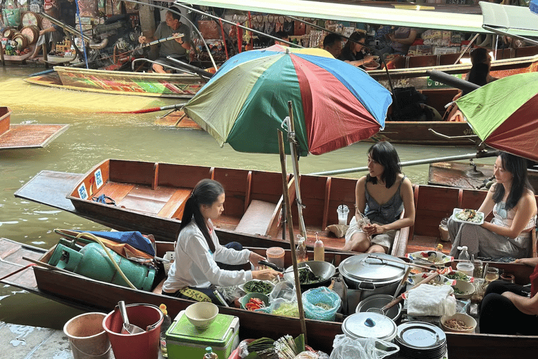 Bangkok Maeklong Train Ride, Floating Market & Dragon Temple Bangkok: Train Ride, Floating Market & Dragon Temple Tour