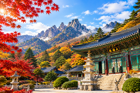 From Seoul: Mt Seoraksan, Naksansa Temple, Sokcho Beach Tour Private Tour – Per Person