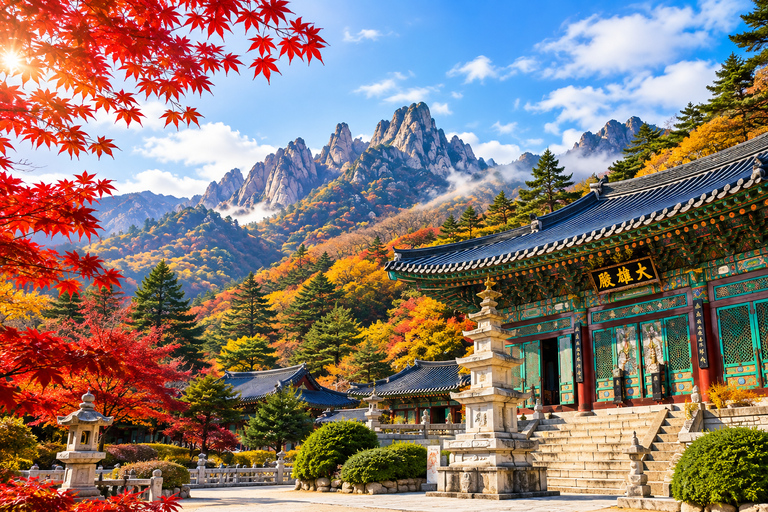 From Seoul: Mt Seoraksan, Naksansa Temple, Sokcho Beach Tour Private Tour – Per Person