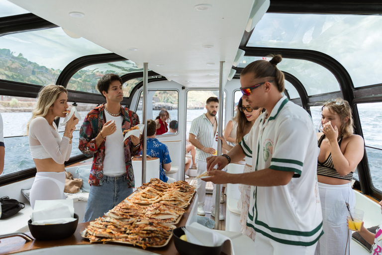 Lisbon Night Party Cruise with DJ, Pizza & Drinks Lisbon Morning Relax Cruise with Drinks & Snacks