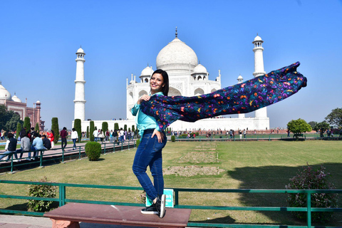 Agra : Taj Mahal & Agra Fort Tour with Elephant SOS & Lunch From Agra : Private Transport and Tour Guide