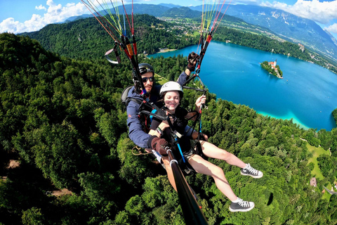 Bled: Tandem Paragliding Experience over Lake Bled