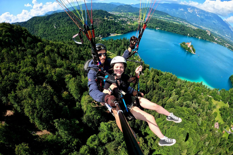 Bled: Tandem Paragliding Experience over Lake Bled