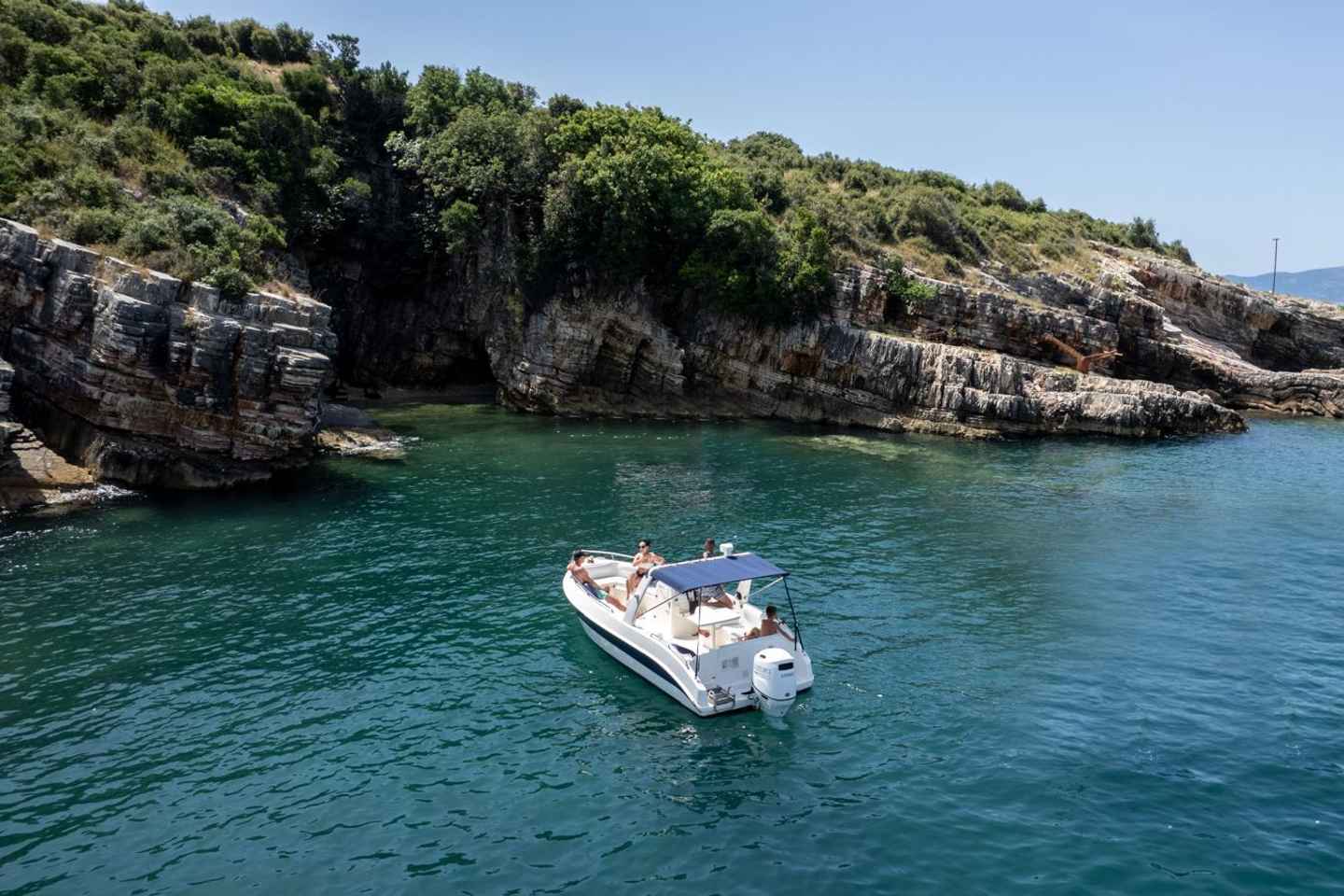 From Saranda, Boat tour to Krorëza,Kakome, and Turtle Cave.