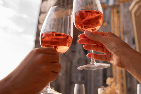 Prywatna degustacja wina z widokiem na Sagrada Familia i posiłkiem tapas