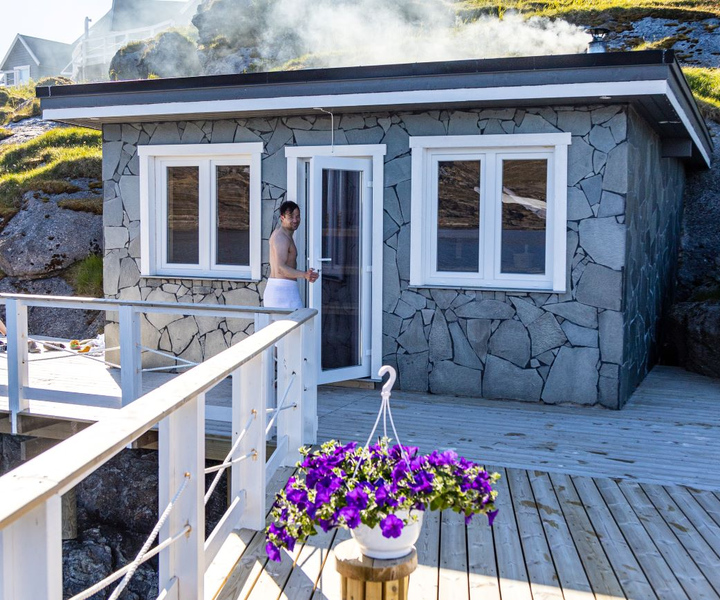 Skarsvåg: sauna ártica e banho de gelo no mar de Barents